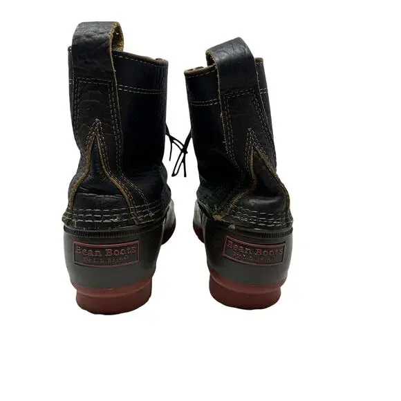 L.L. Bean Men’s 6” Bean Boots Brown Leather Duck Boots Made in Maine Size 10 M